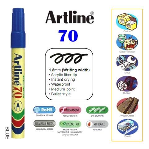 QP Artline Permanent Marker 70 - Blue