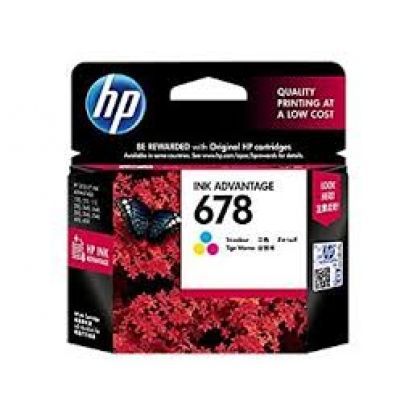 HP Tri Colour Ink Advantage Cartridge 678 CZ108AA