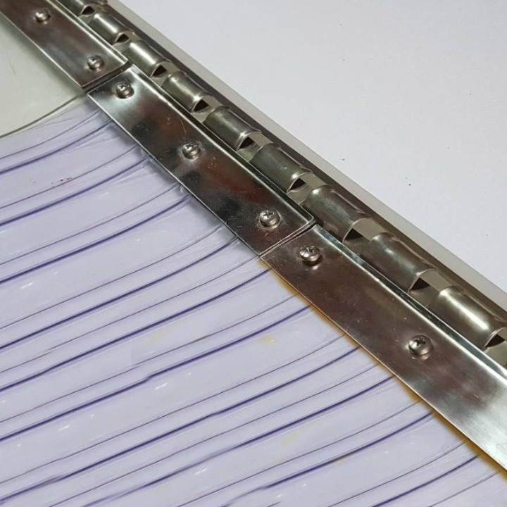 PVC CURTAIN STRIP HANGER 304 STAINLESS STEEL HOLDER SET