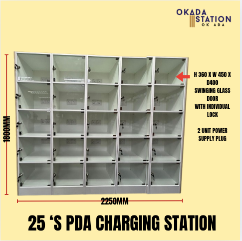 OK PDA CHARGING STATION - 25 COMPARTMENTS / CHARGING STATION / PDA