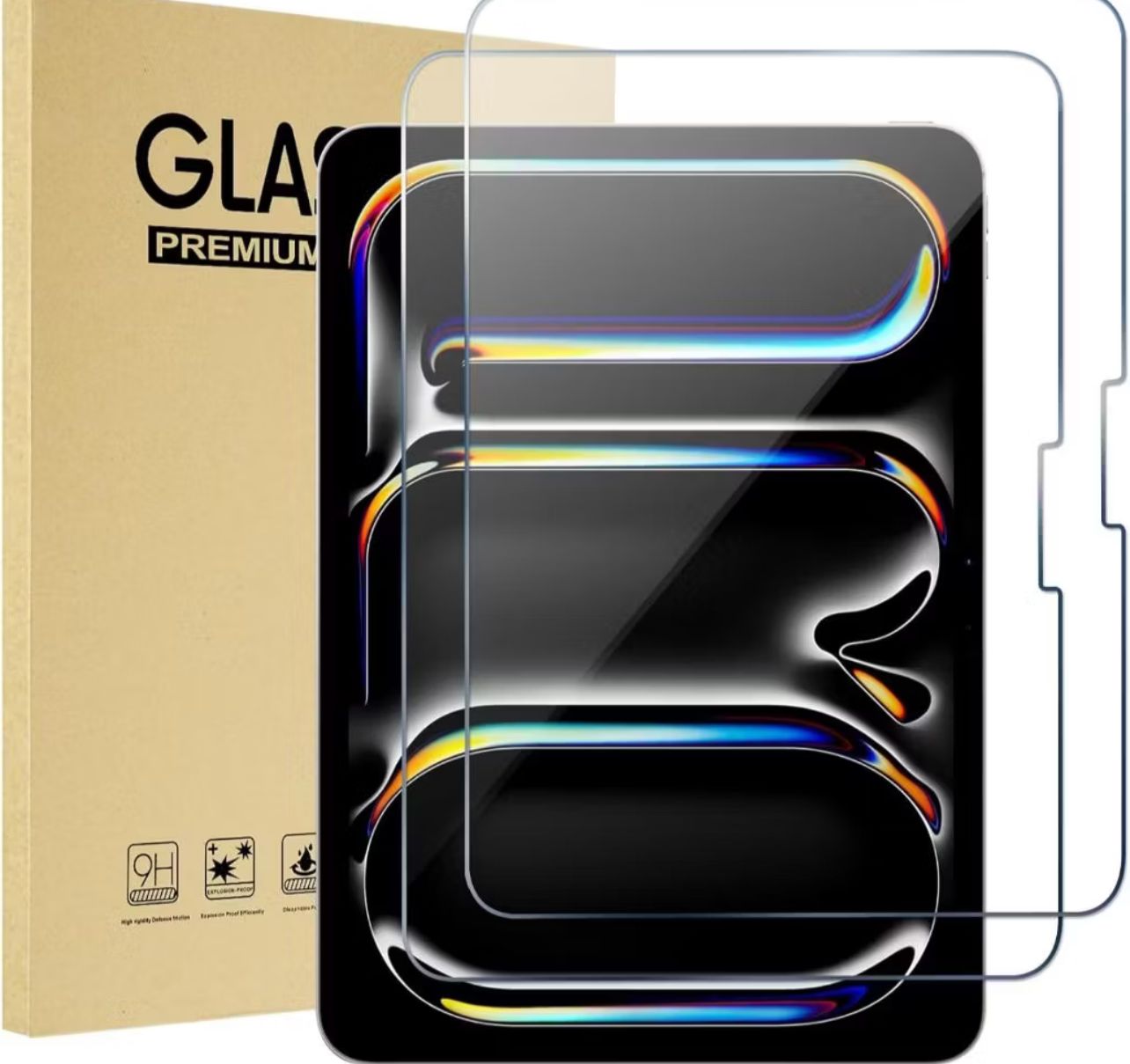 iPad Pro 11 Inch 2 Pack (2022/2021/2020/2018) Tempered Glass Screen Protector