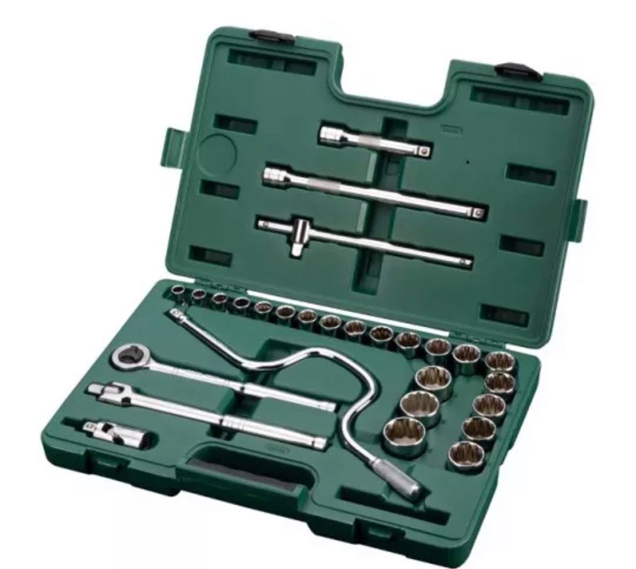 SATA 28 PCS 1/2" Metric Wrench Socket Set / 12 Point / 09090 /