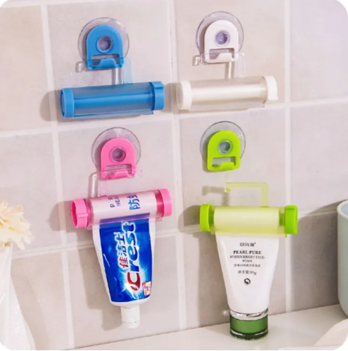 Multi-function Rolling squeezer portable toothpaste Squeezer Hanging Toothpaste Dispenser
