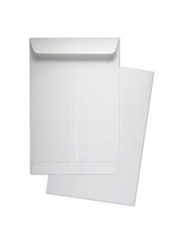 A4 WHITE ENVELOPE / SIZE : 9" X 12.75" / 228MM X 325MM / NO PRINTING / 100GMS / SAMPUL SURAT