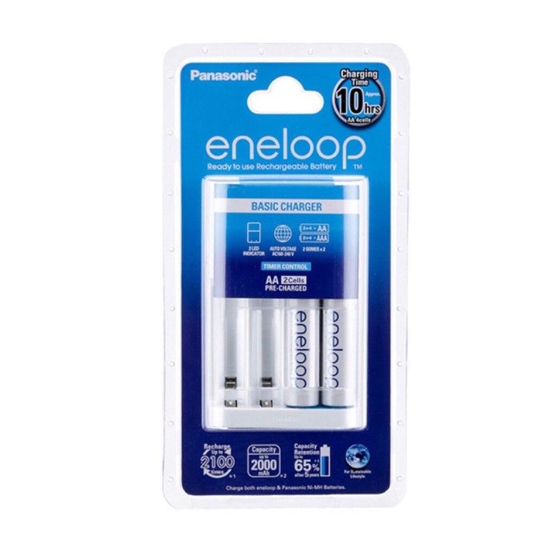 PANASONIC *Panasonic Eneloop Basic Battery Charger K-KJ51MC20M2 Rechargeable Battery