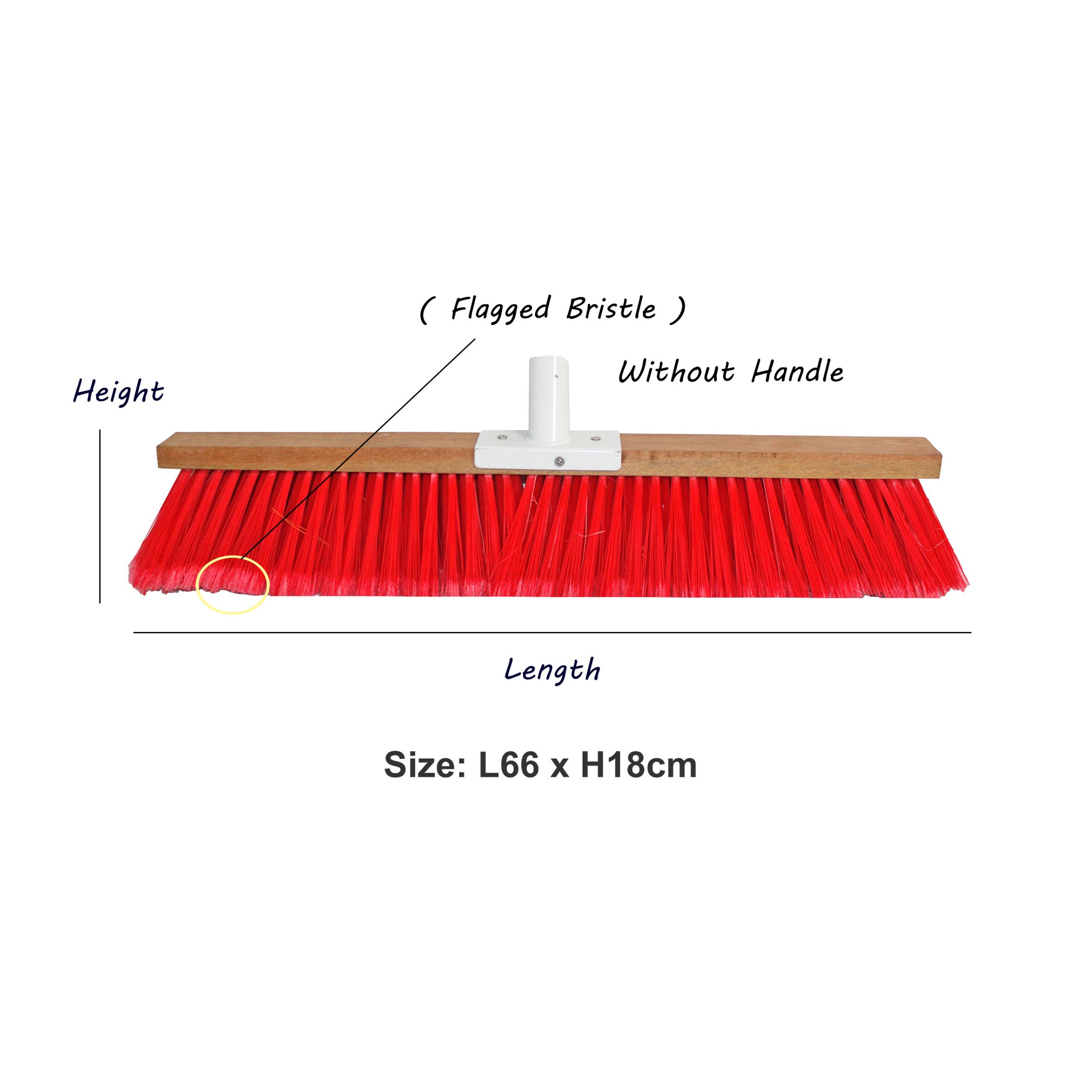 Medium Stiffness Multipurpose Industrial Heavy Duty Push Broom Without Handle/ Sweeping Brush/ Penyapu