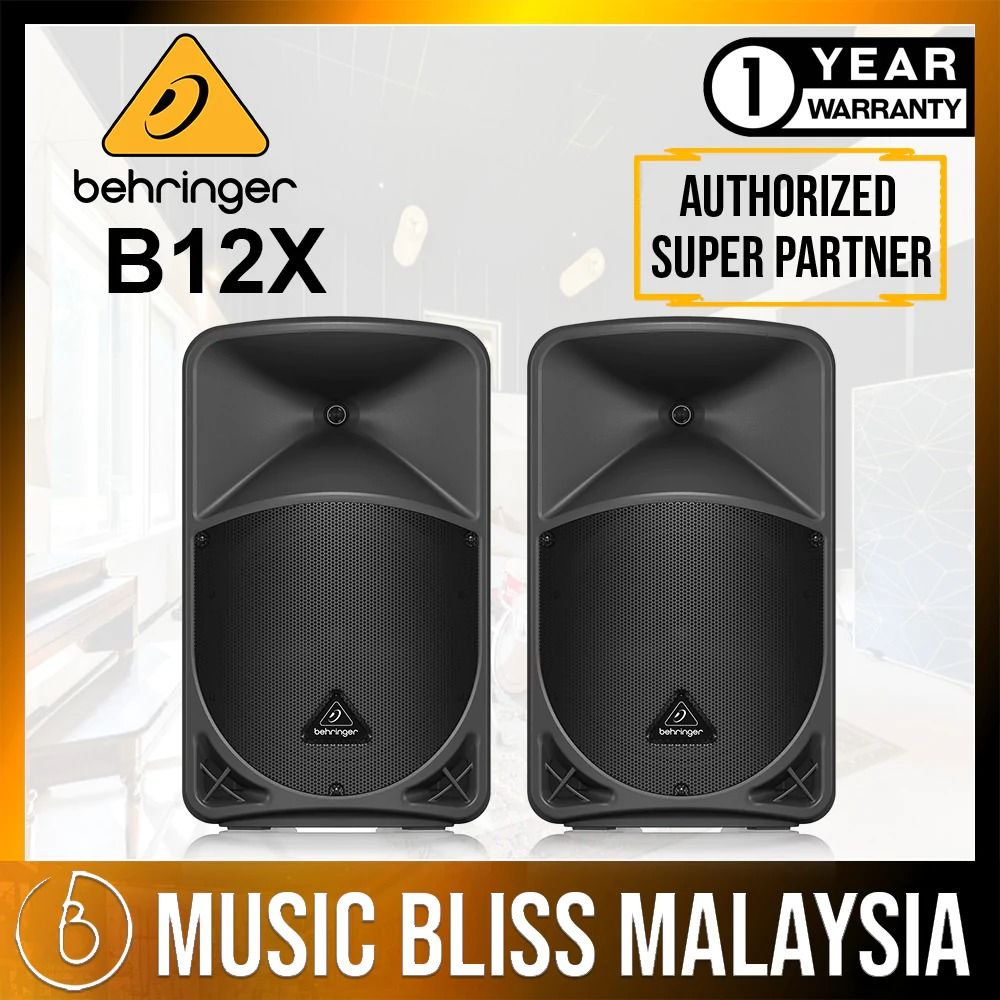 Behringer *#Behringer B12X 1000W 12" Powered Speaker - Pair
