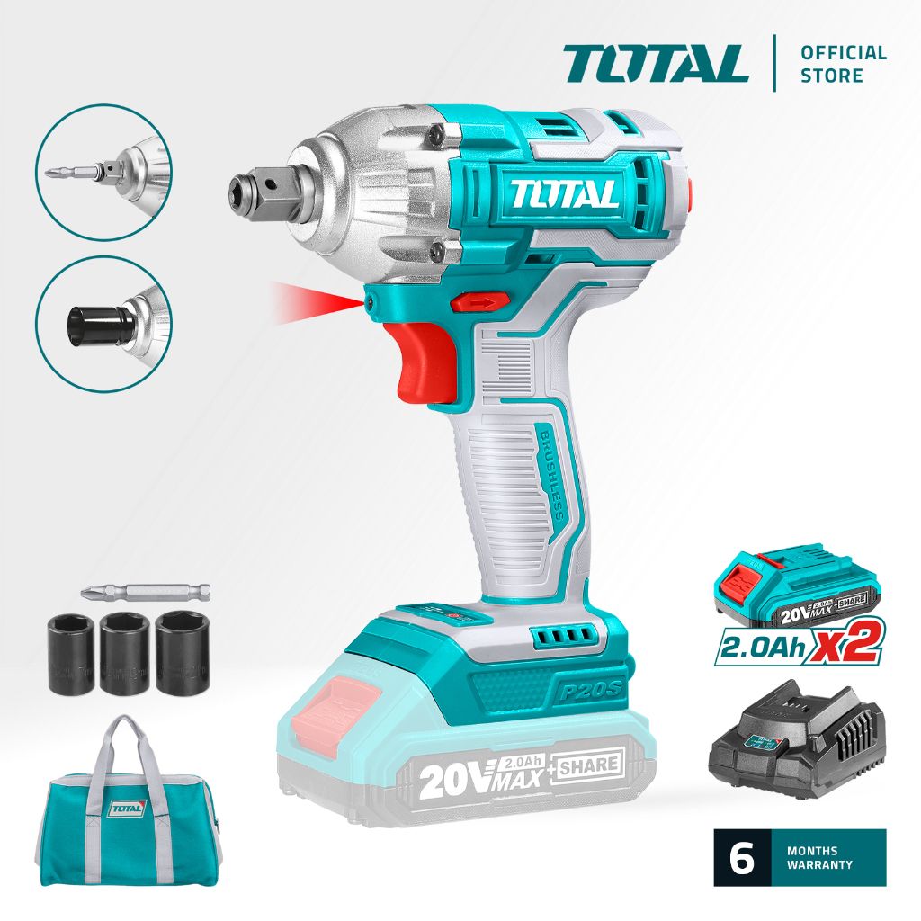 TOTAL TIWLI20208 LI-ION IMPACT DRIVER & WRENCH