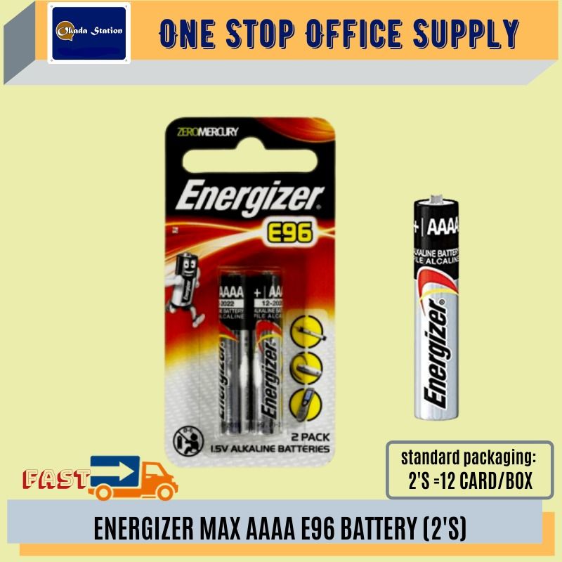 ENERGIZER MAX AAAA E96 Battery / AAAA / ENERGIZER / BATTERY /-#2’s / ENERGIZER MAX / E96 / AAAA BATTERY
