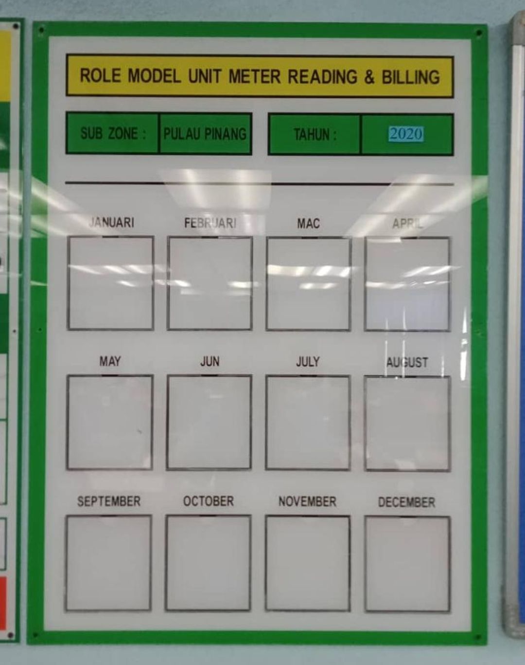Board Plastic Sign Board (Role Model)