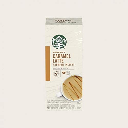 STARBUCKS Caramel Latte Premium Mixes, Box of 4 x 21.5g Sticks