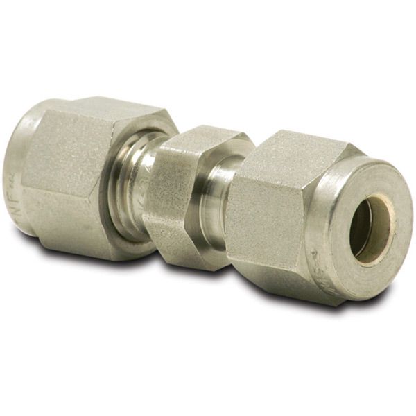 Swagelok Stainless Steel Tube Fitting, Union, 1/4 in. Tube OD