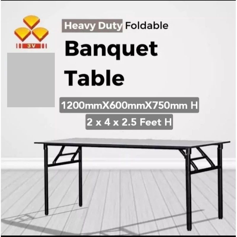 3V Foldable Banquet Table 4'x2'