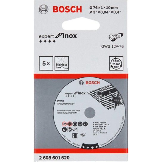 Bosch *Bosch 76mm Expert Inox Abrasive Discs [5s]
