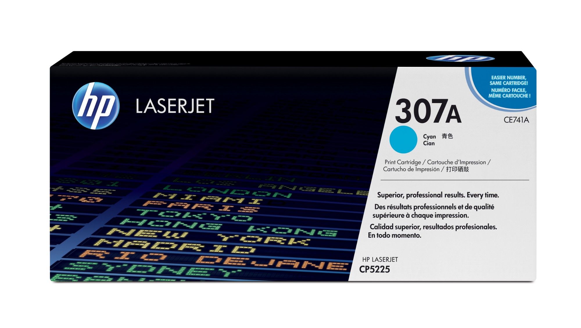 HP CE741A HP 307A Original Toner Cartridge 7.3K Pages - Cyan