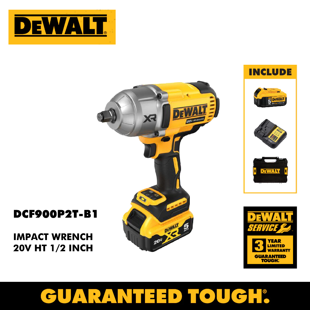 DEWALT DCF900P2T-B1 20V HT 1/2" Impact Wrench