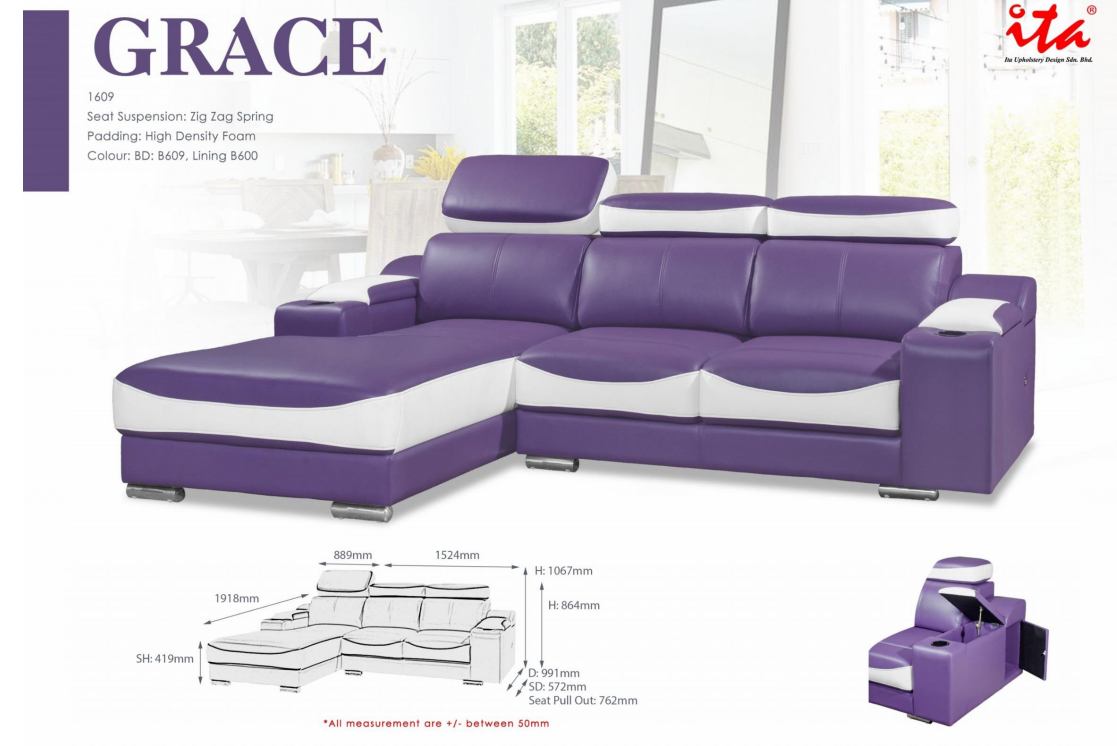 ITA OFFICE SOFA SET - GRACE 1609