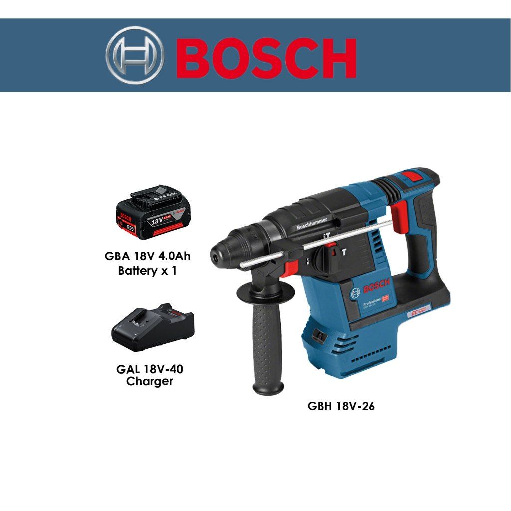 BOSCH GBH 18V-26 Professional Brushless Cordless Rotary Hammer
