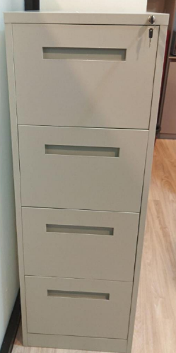 WILLY / GY STEEL Metal 4 drawer filing cabinet