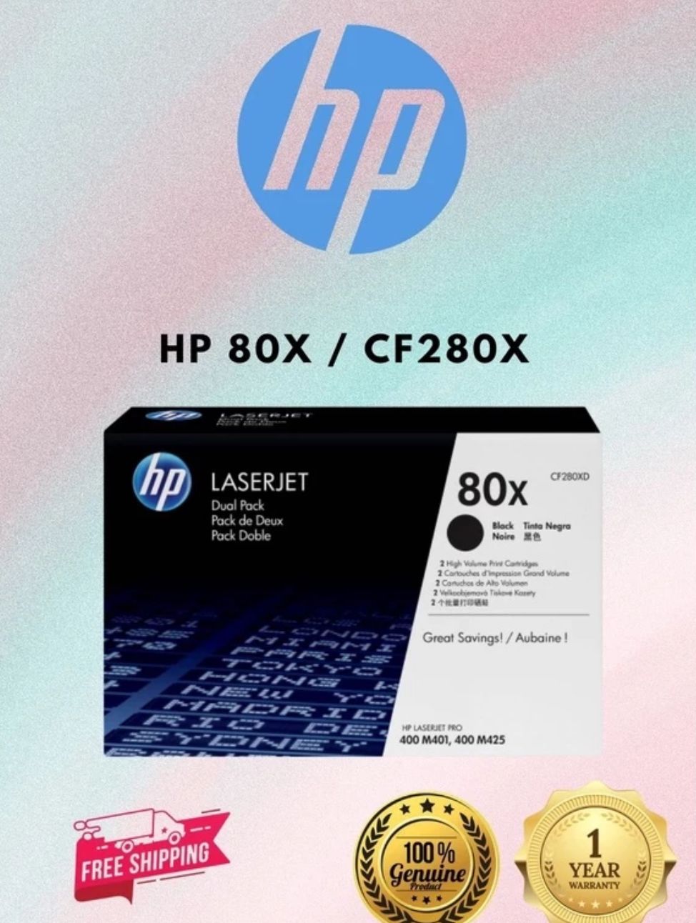 HP CF280X toner / 80X / toner