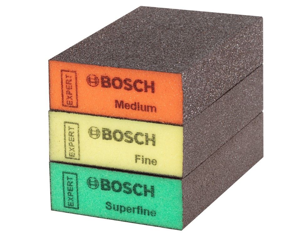 BOSCH EXPERT S471 STANDARD SANDING BLOCK, 26 X 69 X 97 MM, SUPER FINE (2608901180)