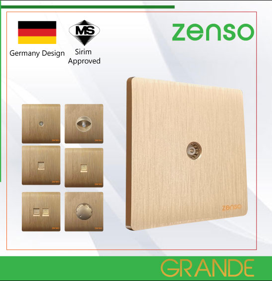 ZENSO GRANDE - GOLD SWITCH SOCKET