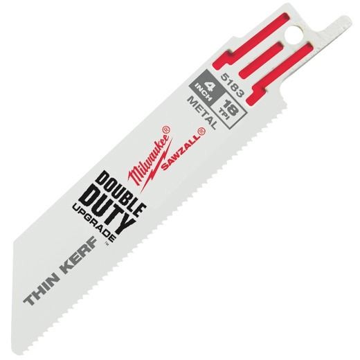 MILWAUKEE 4" 18TPI Thin Kerf SAWZALL™ Blade (5pcs)