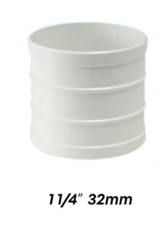 ATKC UPVC Fittings Straight Coupling 1 1/4" (32MM)