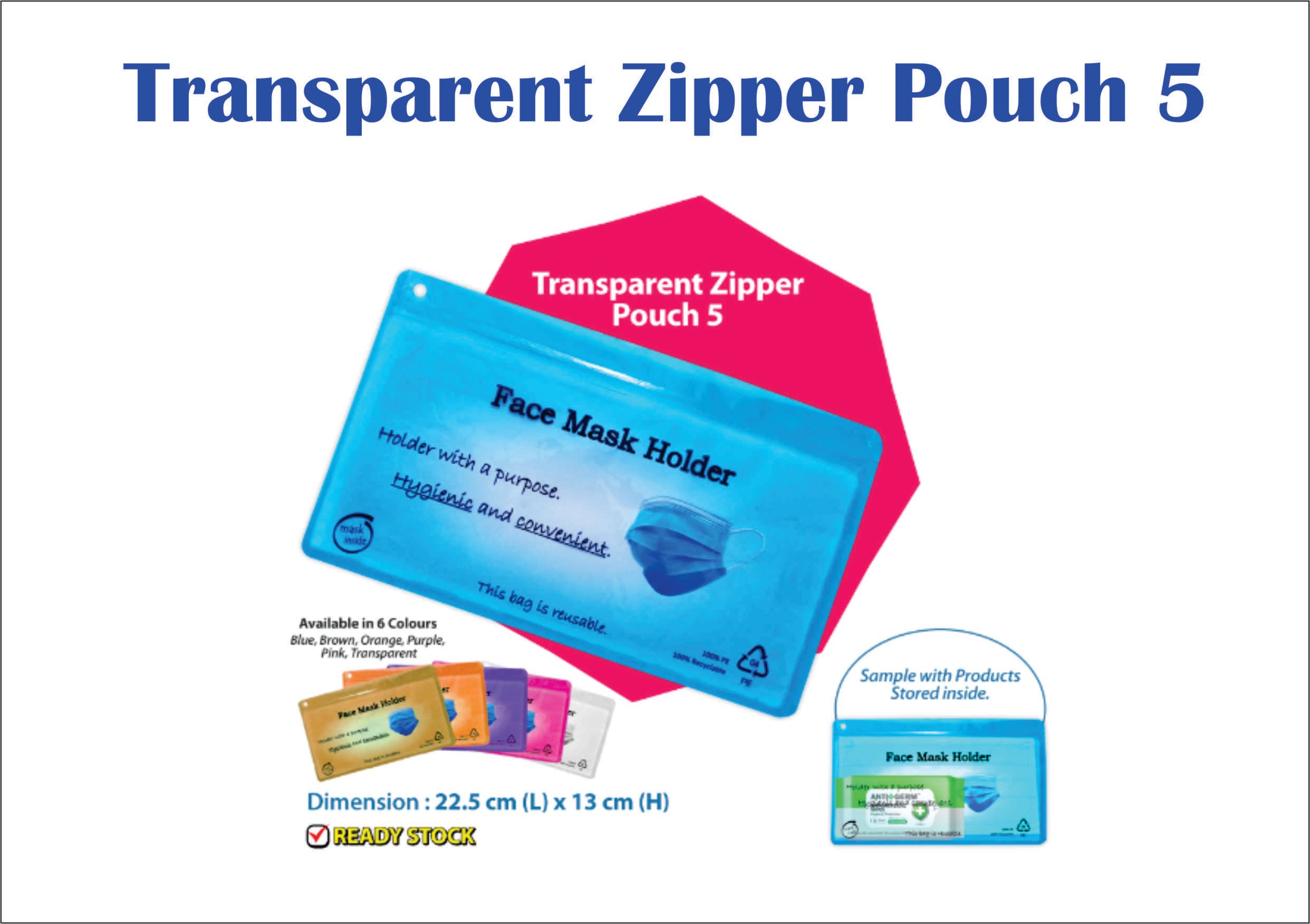 ZIPPER POUCH FOR KEEP COVIC ITEM OCHA ZIPPER POUCH FOR KEEP COVIC ITEM