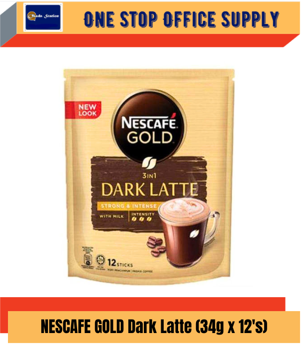 NESCAFE GOLD DARK LATTE (34GM X 12'S) / NESCAFE / GOLD DARK LATTE / NESCAFE GOLD /