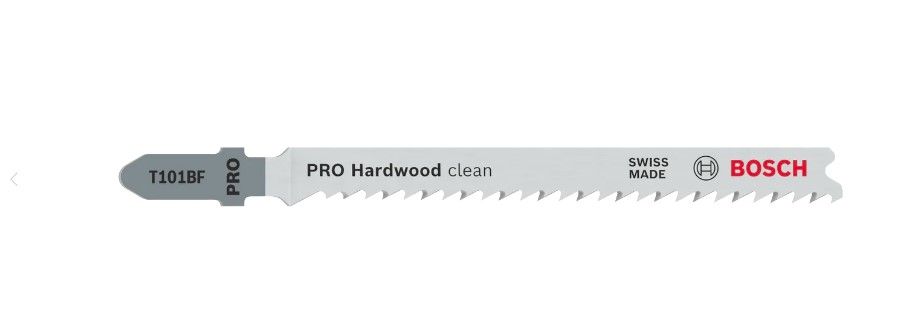 BOSCH PRO HARDWOOD CLEAN T101BF JIGSAW BLADE, 100 MM, 5 PCS (2608634234)