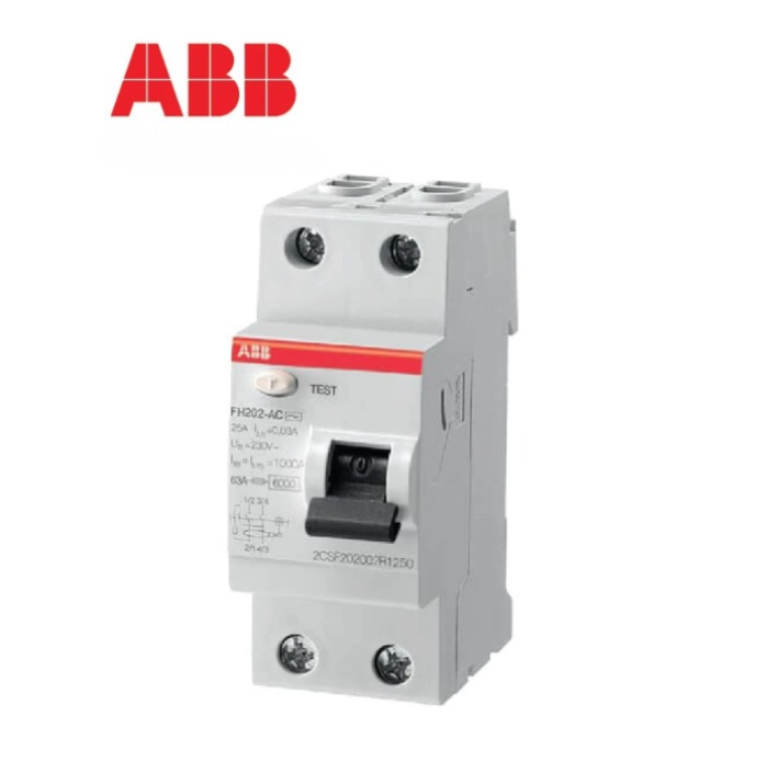ABB RCCB/ELCB FH202 AC-40/0.1 (100MA) / 2 POLE (2P)
