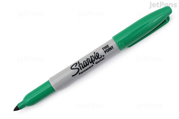 Sharpie Permanent Marker Pen Fine Point Green