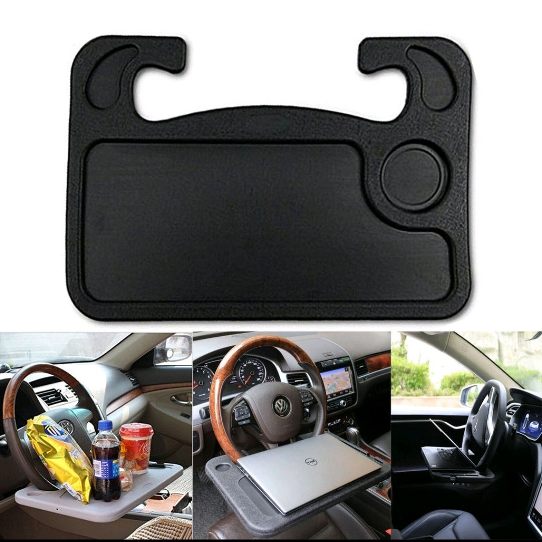 NA Portable Car Steering Wheel Table Tray Laptop Food Dining Reading Writing Holder Stand Meja Kereta