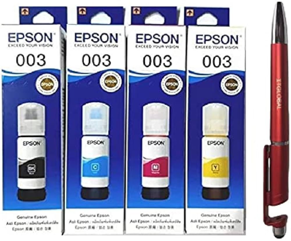 Epson 003 Refill Ink 1 Set (Ink Include: Black, Cyan, Magenta & Yellow)
