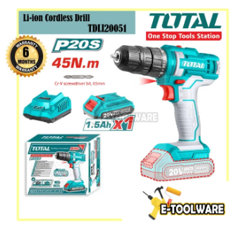 TOTAL TDLI20051 LI-ION CORDLESS DRILL