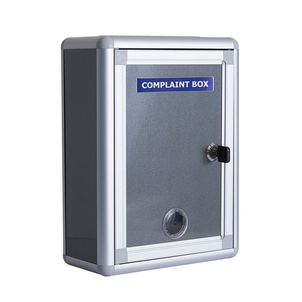 COMPLAIN & SUGGESTION BOX WITH 2 SIZES ( METAL ) FREE DELIVERY