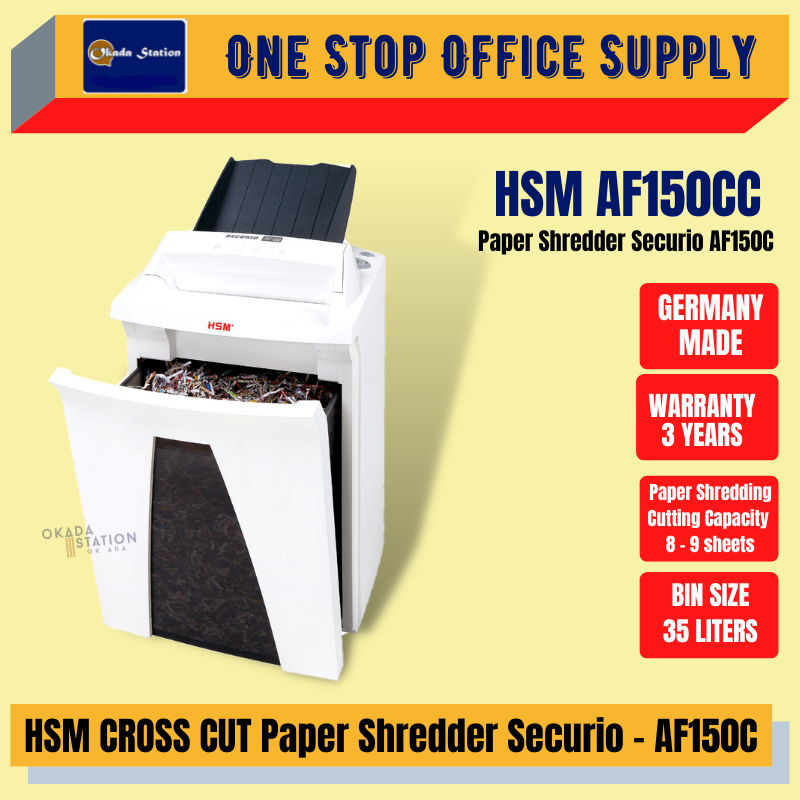 HSM Paper Shredder Securio AF150CC / Paper Shredder / Cross Cut