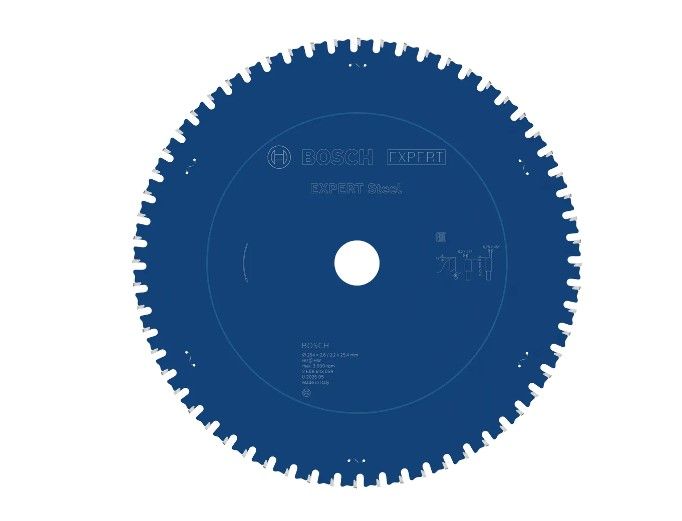BOSCH EXPERT STEEL CIRCULAR SAW BLADE, 305 X 2.6/2.2 X 25.4 MM, T80 (2608643061)