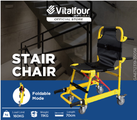 VITALFOUR PREMIUM STAIR CHAIR/STAIR STRETCHER