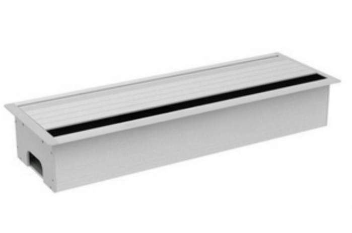 ALUMINIUM FLIPPER COVER 3 UNIVERSAL SOCKET POWER BOX 3 GANG