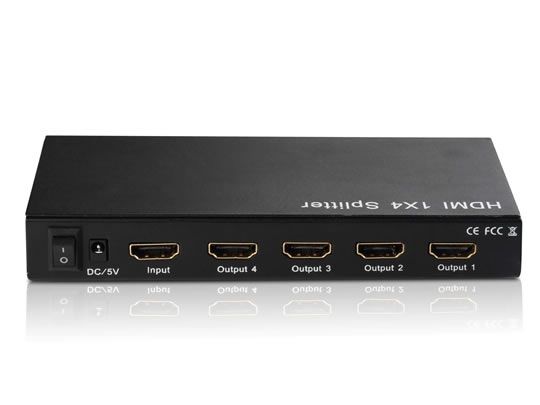 QS HIGH QUALITY HDMI 1 IN TO 4 OUT SUPPORT 2K 4K VIDEO SPLITTER