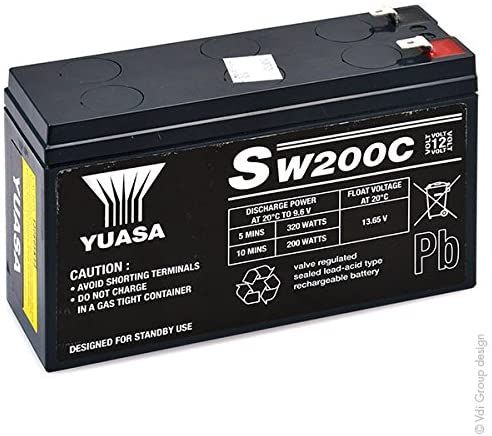 YUASA *Yuasa 12V SW200 Sealed Lead Acid Battery - 6.5Ah