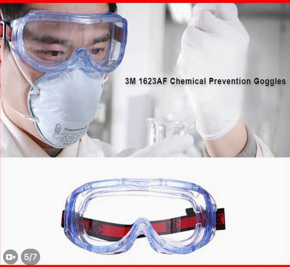3M1623 SAFETY UV GOGGLE