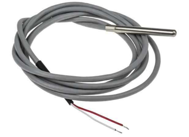 MALTEC PT1000 RTD TEMPERATURE SENSOR / SIZE: 5MM DIAMETER 1.5M LONG 2 WIRE CLASS A +100°C MAX