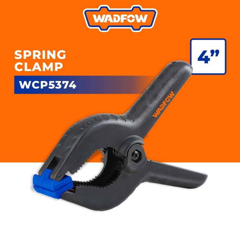 WADFOW SPRING CLAMP POLYETHYLENE PE JAW + FIBERGLASS BODY (4") (WCP5374)