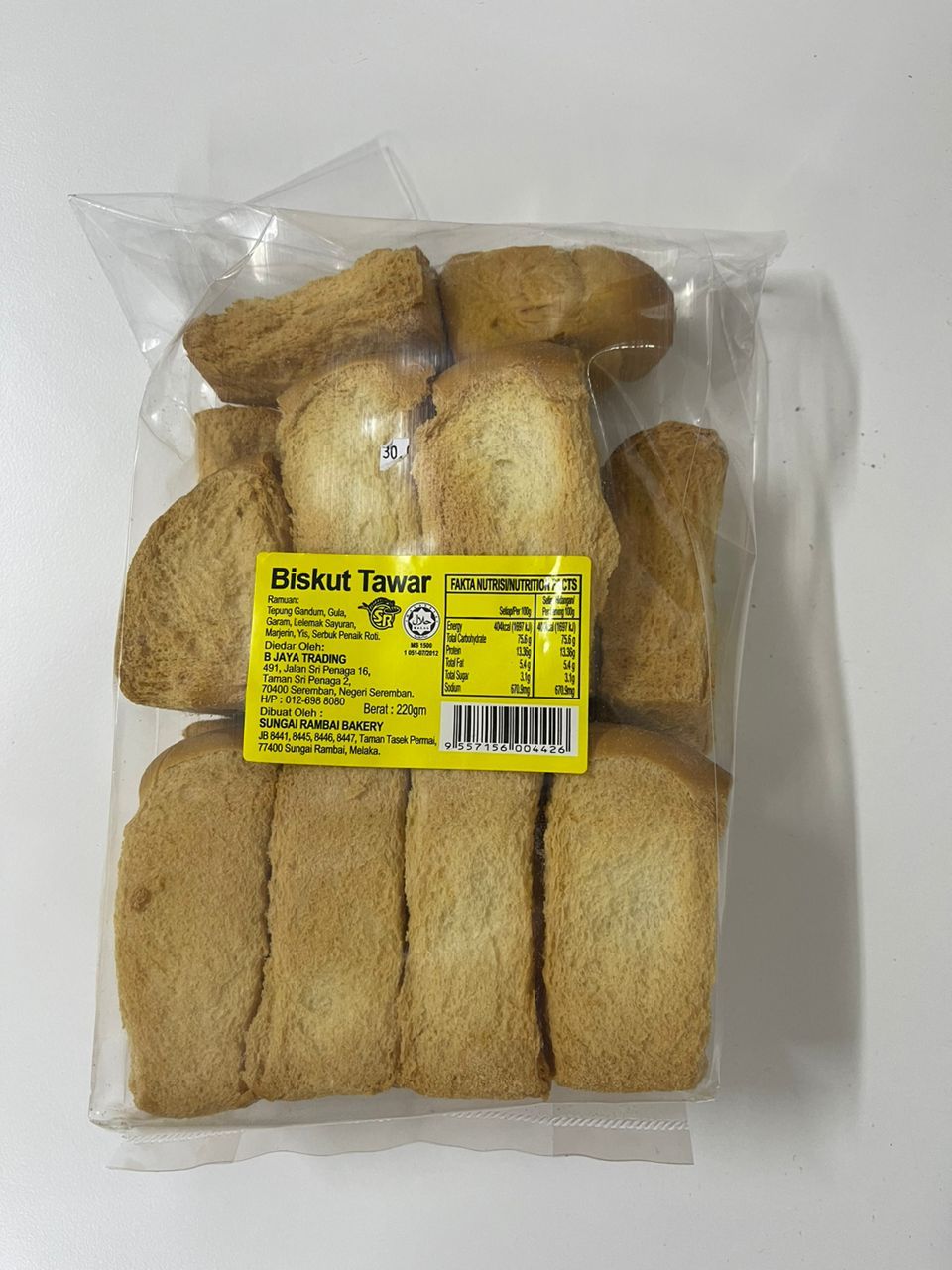 OK ROTI KOK / BERGULA / TAMPA GULA