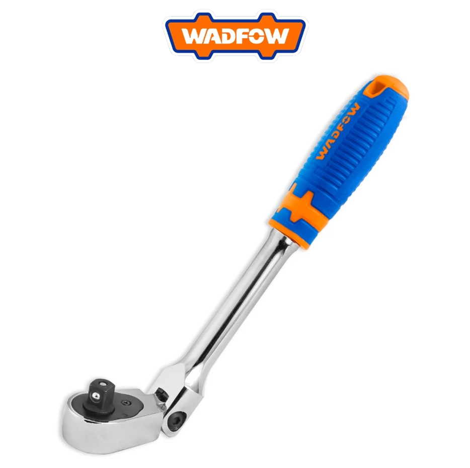 WADFOW 1/2" DR. FLEX HEAD RATCHET (300MM, 72T) SWIVEL HEAD, CR-V + CRMO STEEL (WRW4212)