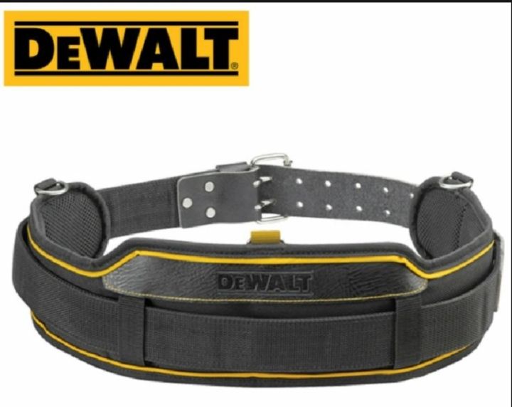 DeWALT DWST80908-8 Heavy Duty Leather Tool Belt 2-Pin Metal Buckle (Black) DeWALT DWST80908-8 Heavy Duty Leather Tool Belt Tracking With 2-Pin Metal Buckle (Black) - Free Deliver