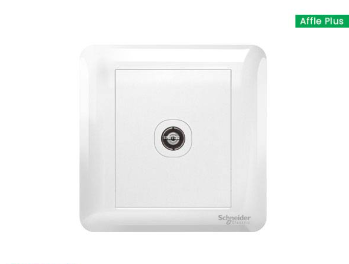 SCHNEIDER AFFLE PLUS A3G31 1GANG TV SOCKET, WHITE